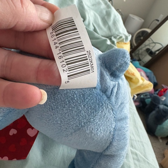 NWT Disney Stitch Plush with Red Heart Tie - Picture 6 of 9